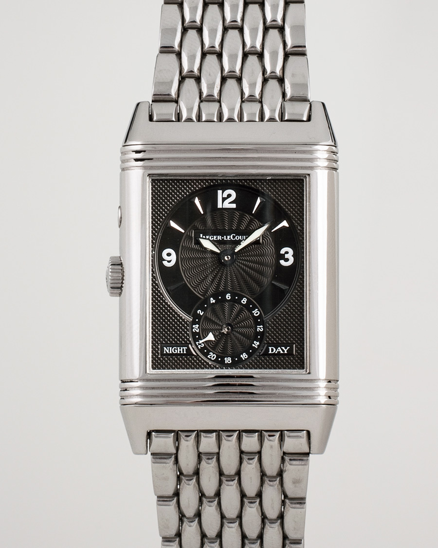 Men | Pre-Owned & Vintage Watches | Jaeger-LeCoultre Pre-Owned | Reverso Duoface 270.8.54 Steel Silver Black