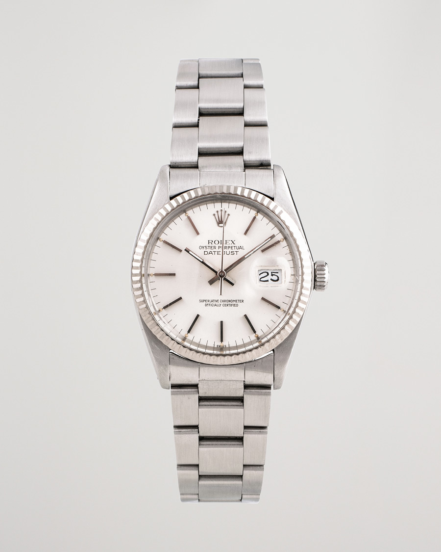 Men | Rolex Pre-Owned Datejust 16014 Oyster Perpetual Steel Silver Steel Silver | Rolex Pre-Owned | Datejust 16014 Oyster Perpetual Steel Silver Steel Silver