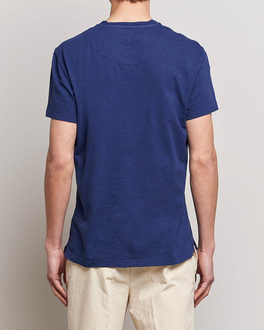 Men | T-Shirts | Orlebar Brown | OB Classic Garment Dyed Cotton T-Shirt Lagoon Blue
