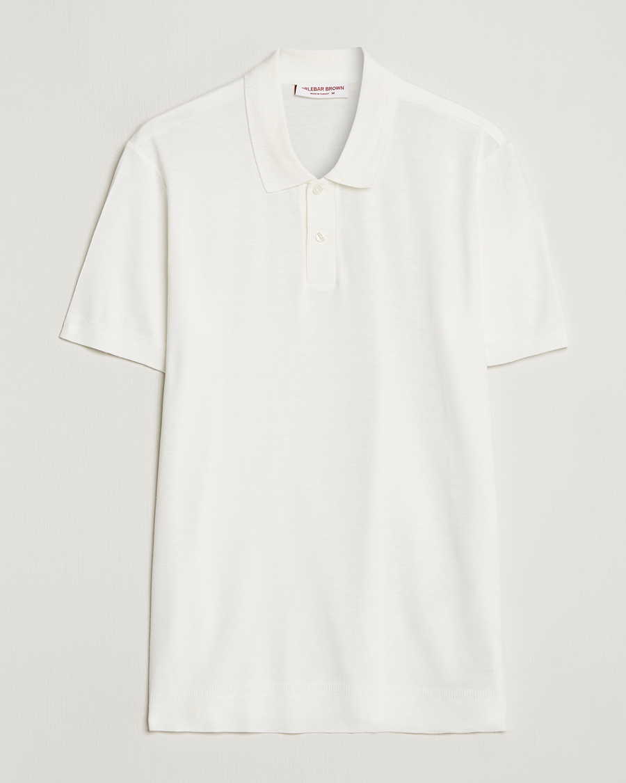 Men | Polo Shirts | Orlebar Brown | Jarrett Knitted Rib Polo Sandbar