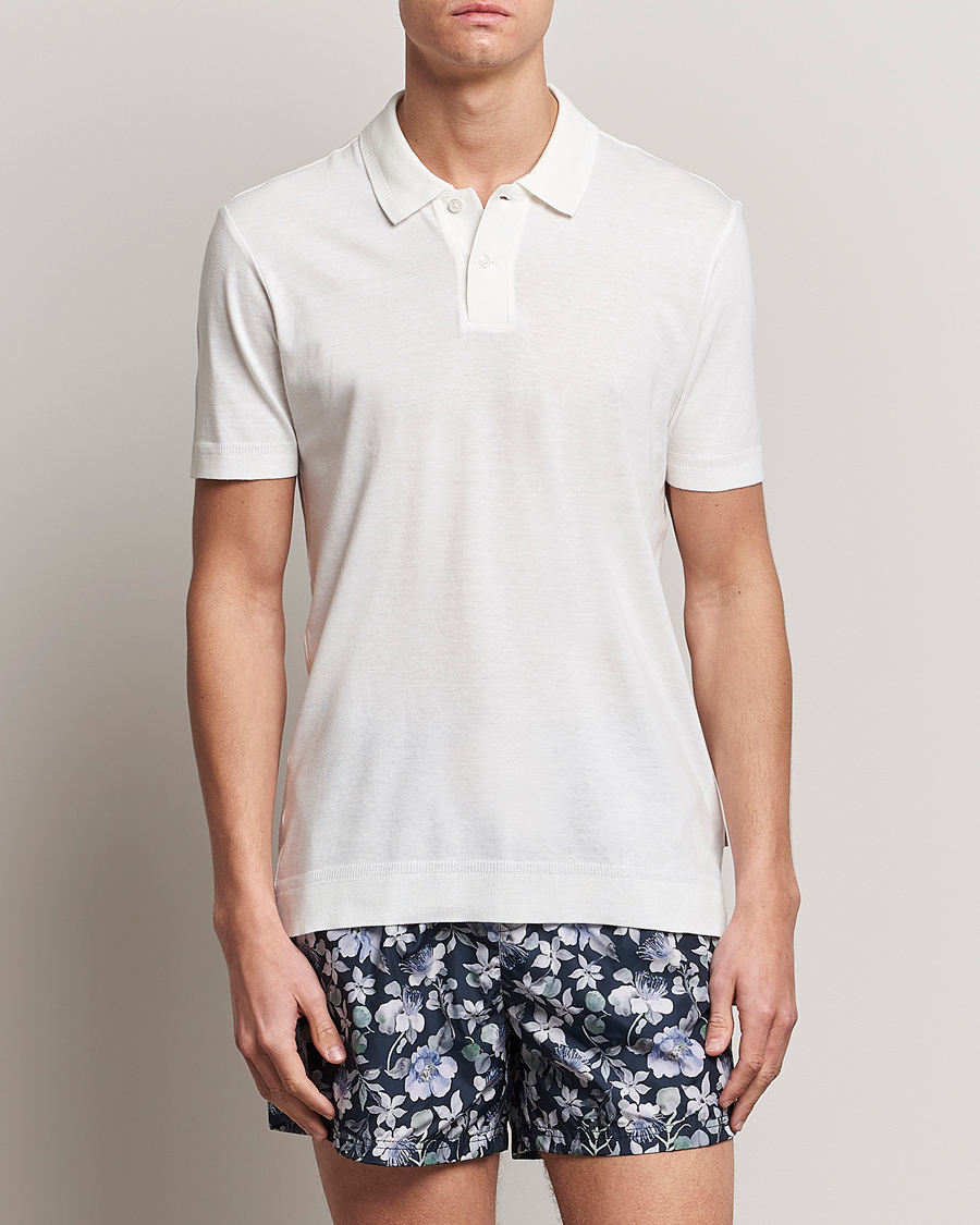 Men | Polo Shirts | Orlebar Brown | Jarrett Knitted Rib Polo Sandbar