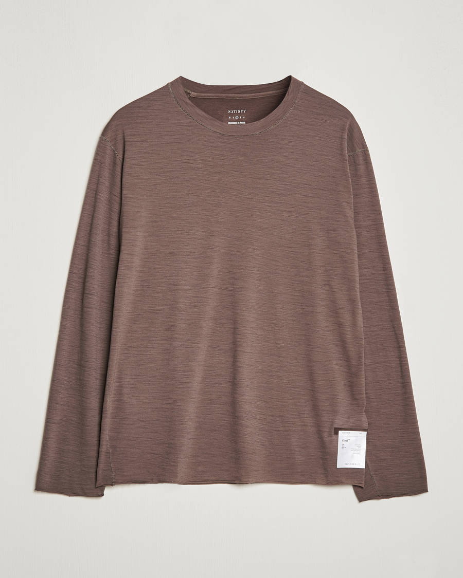 Men | T-Shirts | Satisfy | CloudMerino Long Tee Warm Stone