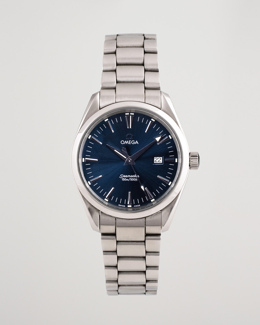Men | Pre-Owned & Vintage Watches | Omega Pre-Owned | Seamaster Aqua Terra 2517.80.00 Steel Blue