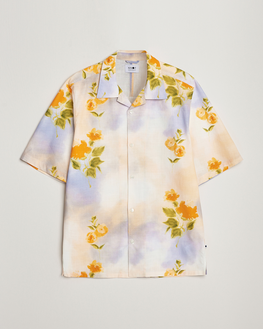 Men | Shirts | NN07 | Ole Short Sleeve Printed Cotton/Tencel Shirt Multi