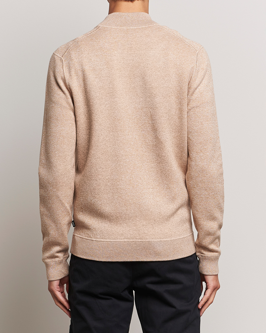 Men | Sweaters & Knitwear | BOSS BLACK | Onorto Full Zip Sweater Medium Beige