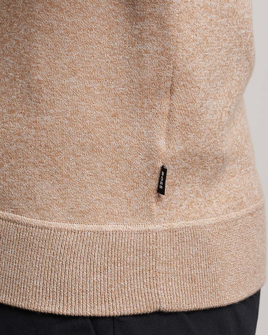 Men | Sweaters & Knitwear | BOSS BLACK | Onorto Full Zip Sweater Medium Beige