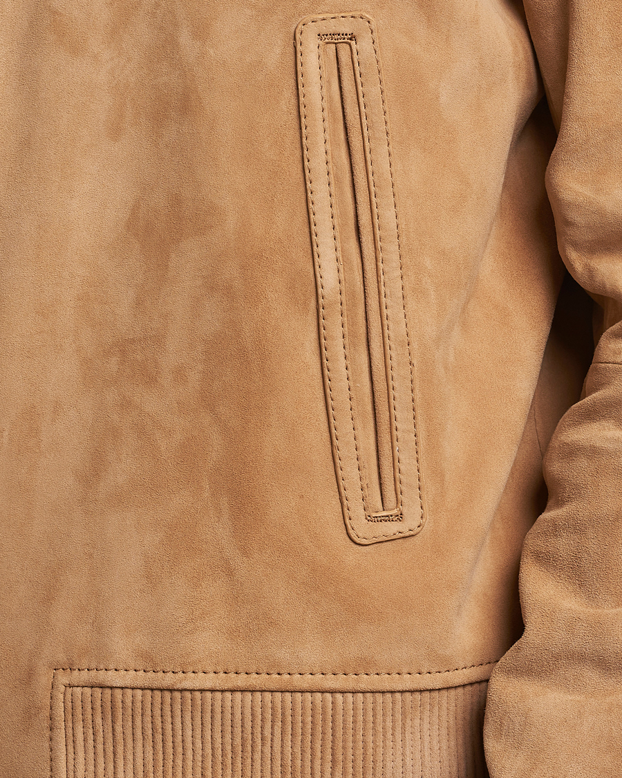Men | Coats & Jackets | BOSS BLACK | Malbano Suede Jacket Medium Beige