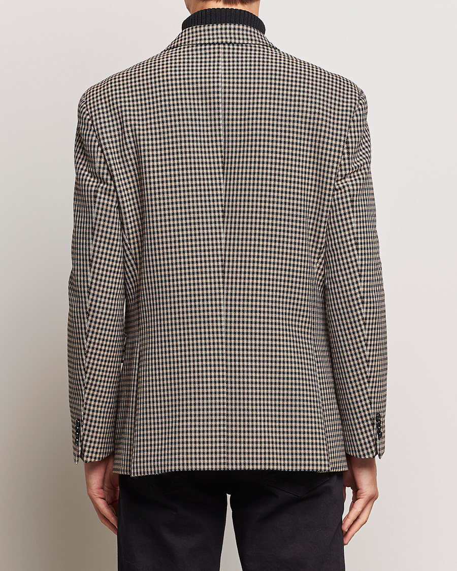 Men | Blazers | BOSS BLACK | Carper Tweed Checked Double Breasted Blazer Beige