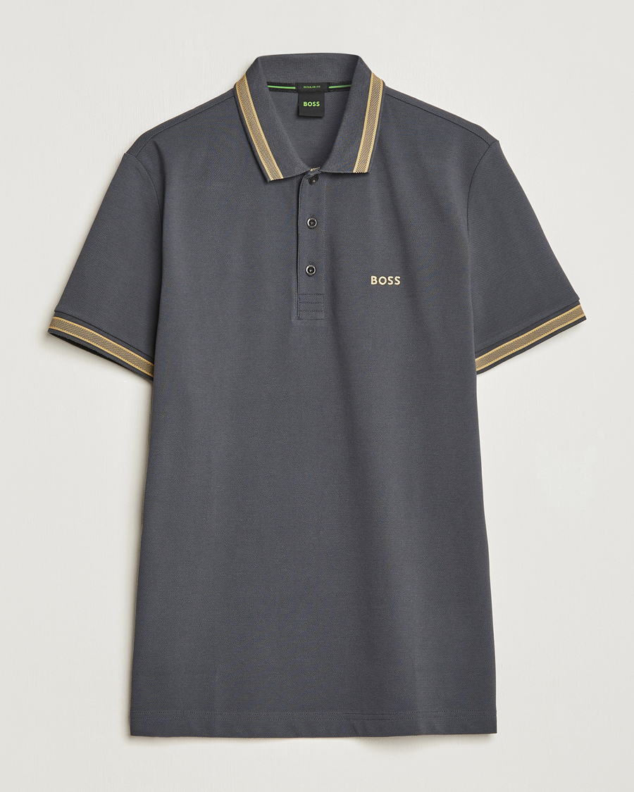 Men | Polo Shirts | BOSS GREEN | Paddy Piké Dark Grey