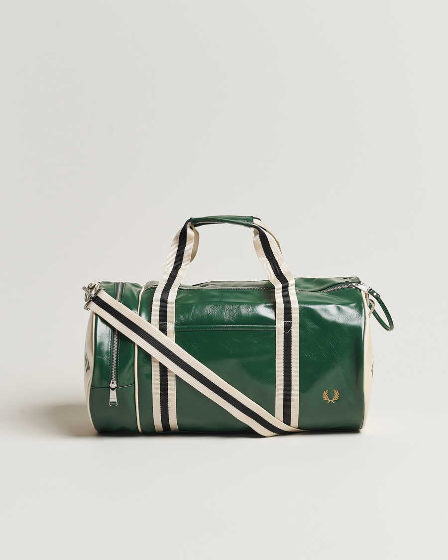 Men | Fred Perry Classic Barrel Bag Tartan Green | Fred Perry | Classic Barrel Bag Tartan Green