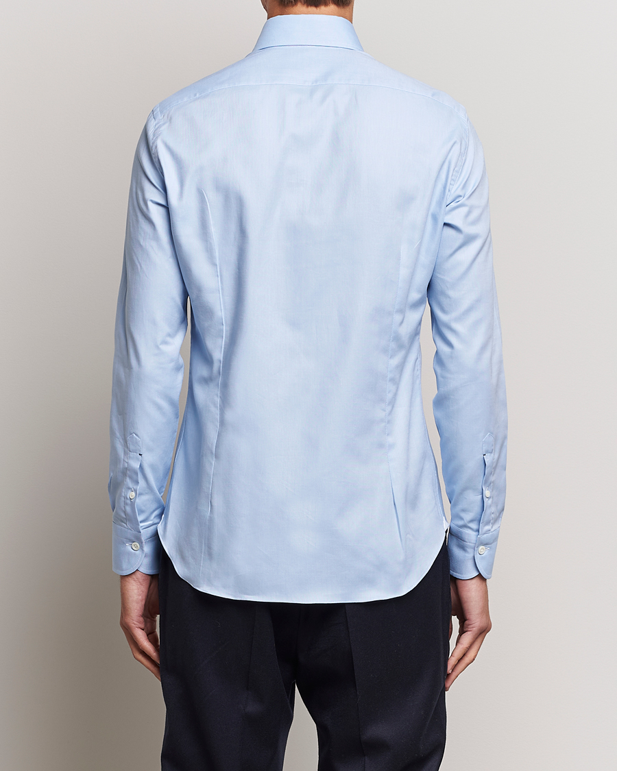 Men | Shirts | Mazzarelli | Soft Washed Button Down Oxford Shirt Light Blue