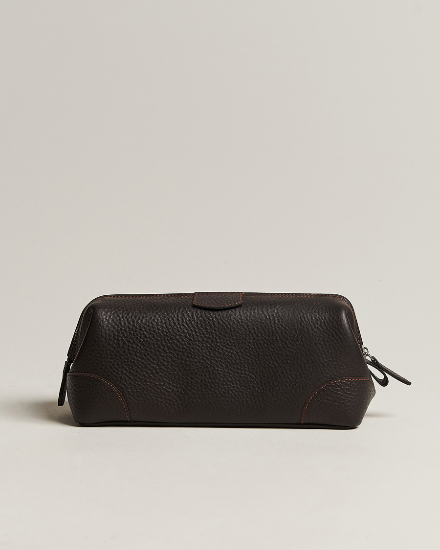 Men | Bags | F. Hammann | Large Washbag Dark Brown