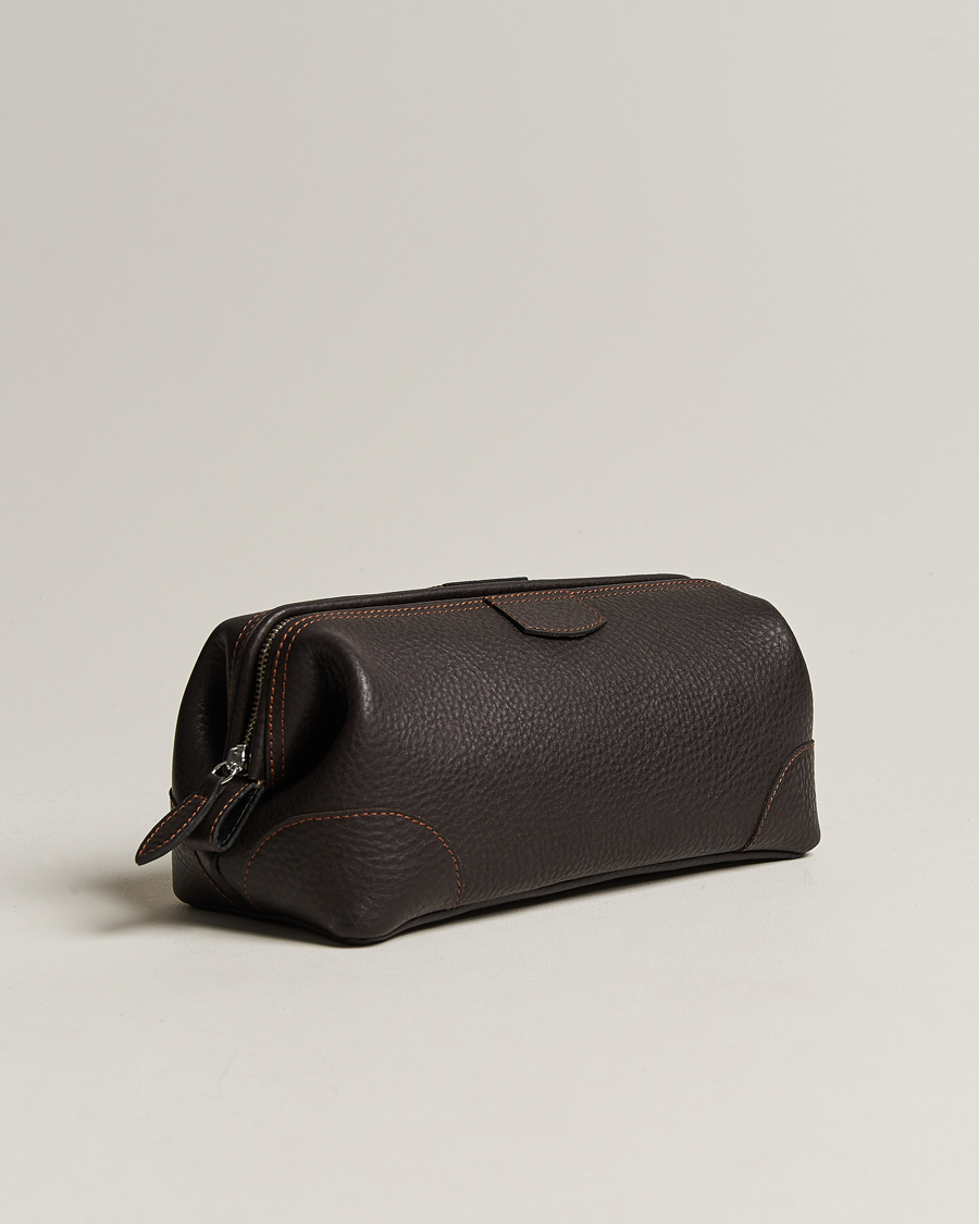 Men | Bags | F. Hammann | Large Washbag Dark Brown