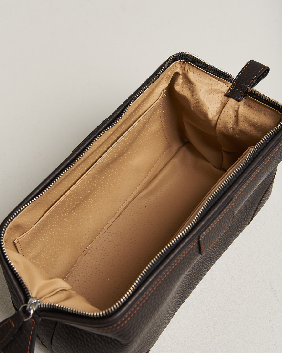 Men | Bags | F. Hammann | Large Washbag Dark Brown