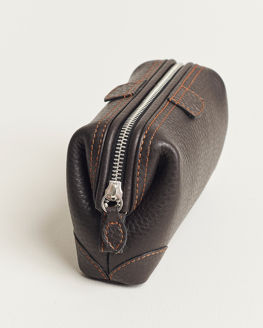 Men | Bags | F. Hammann | Small Washbag Dark Brown