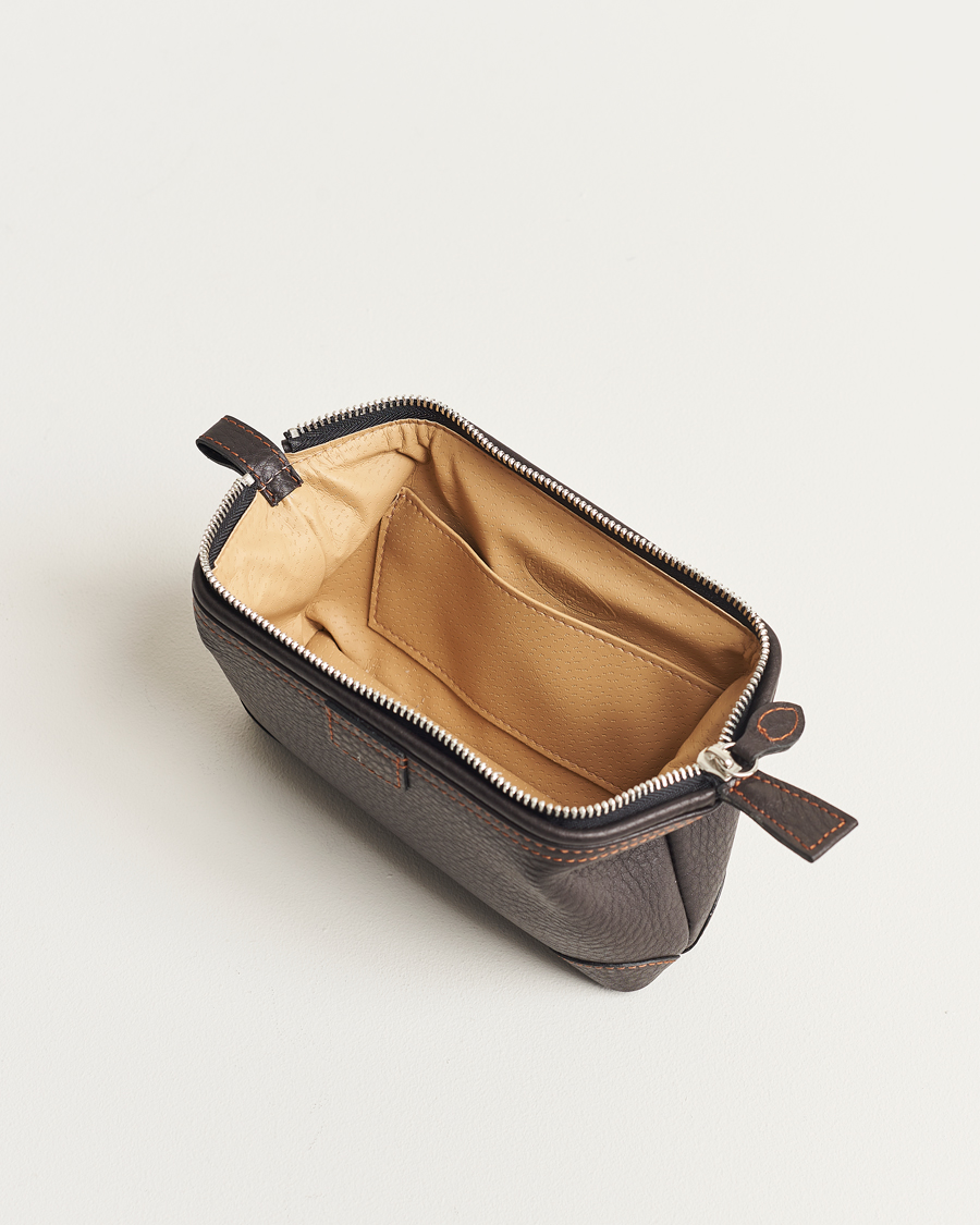 Men | Bags | F. Hammann | Small Washbag Dark Brown