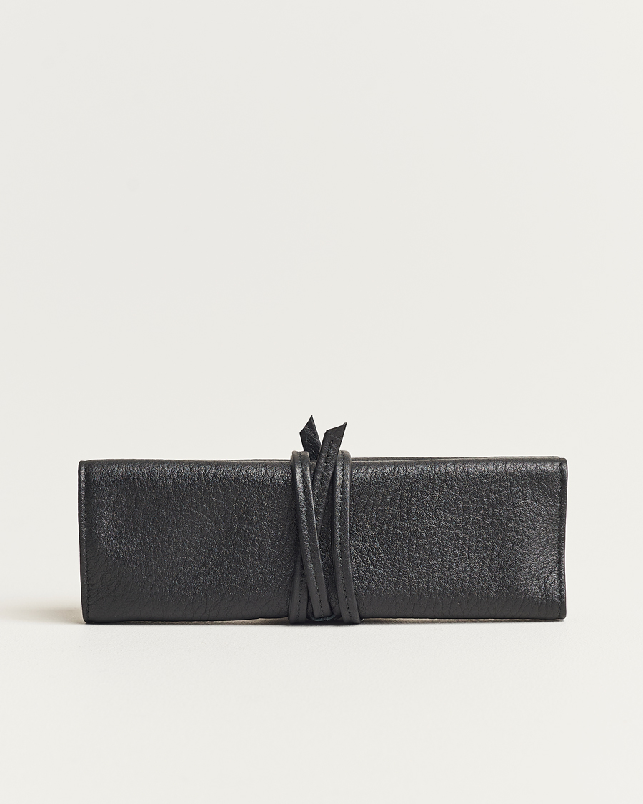 Men | Watch & Jewellery Boxes | F. Hammann | Flat Travel Watchroll Black
