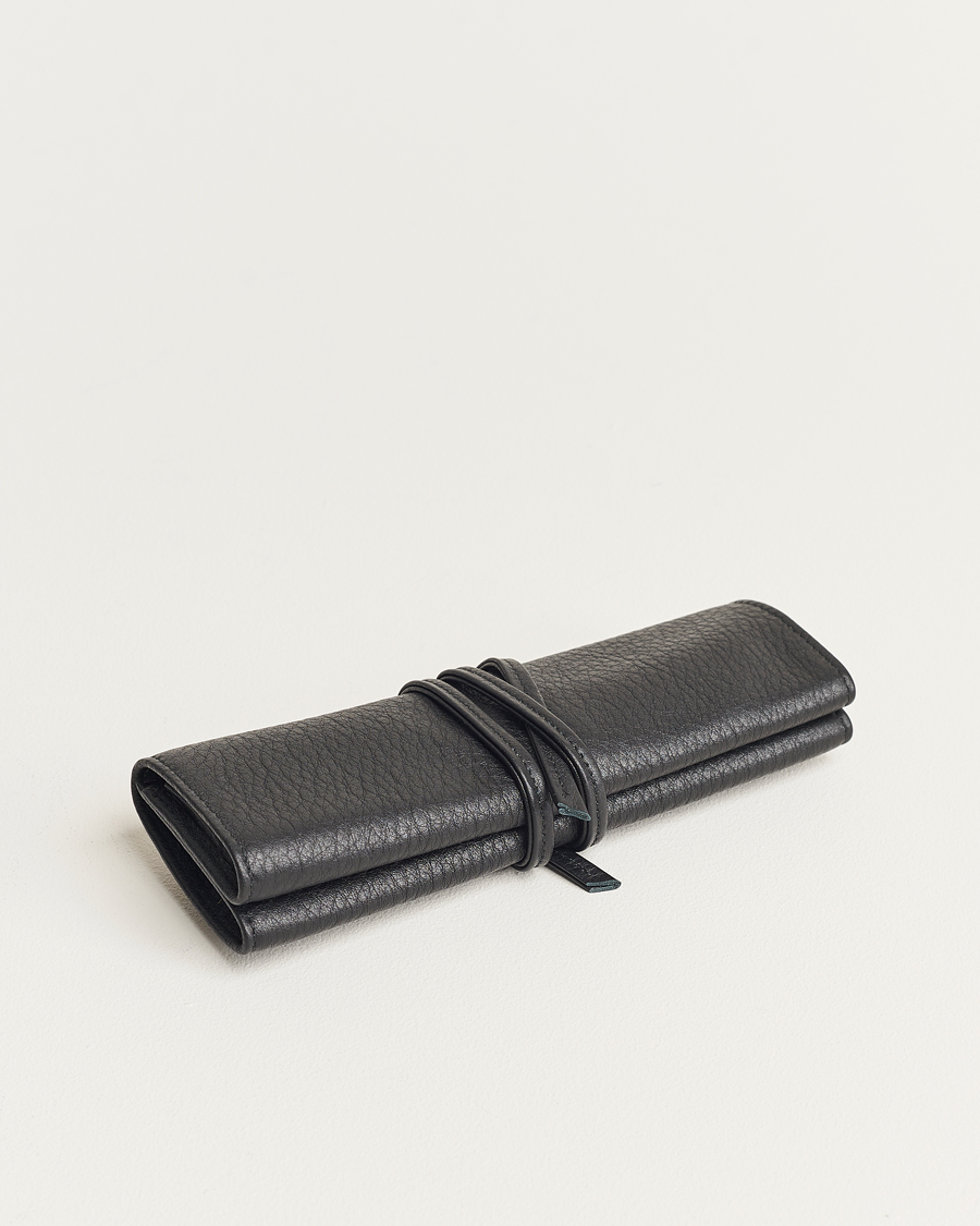 Men | Watch & Jewellery Boxes | F. Hammann | Flat Travel Watchroll Black