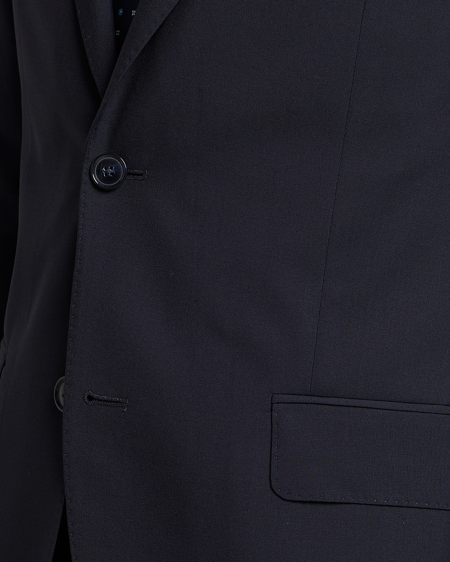 Men | Blazers | Oscar Jacobson | Edmund Wool Blazer Navy