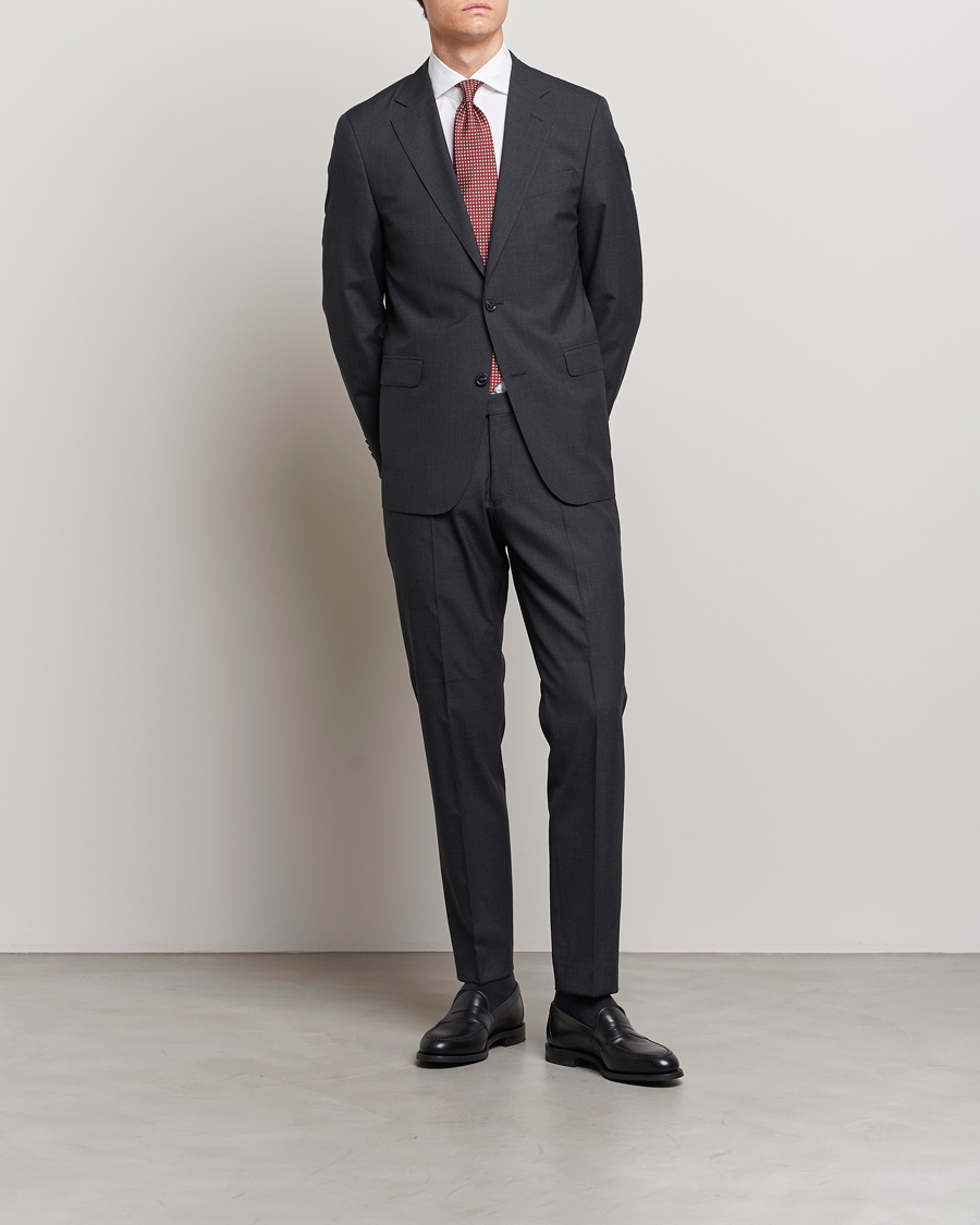 Men | Blazers | Oscar Jacobson | Falk Wool Blazer Grey