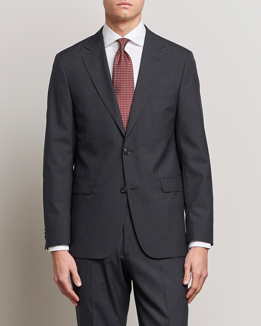 Men | Blazers | Oscar Jacobson | Falk Wool Blazer Grey