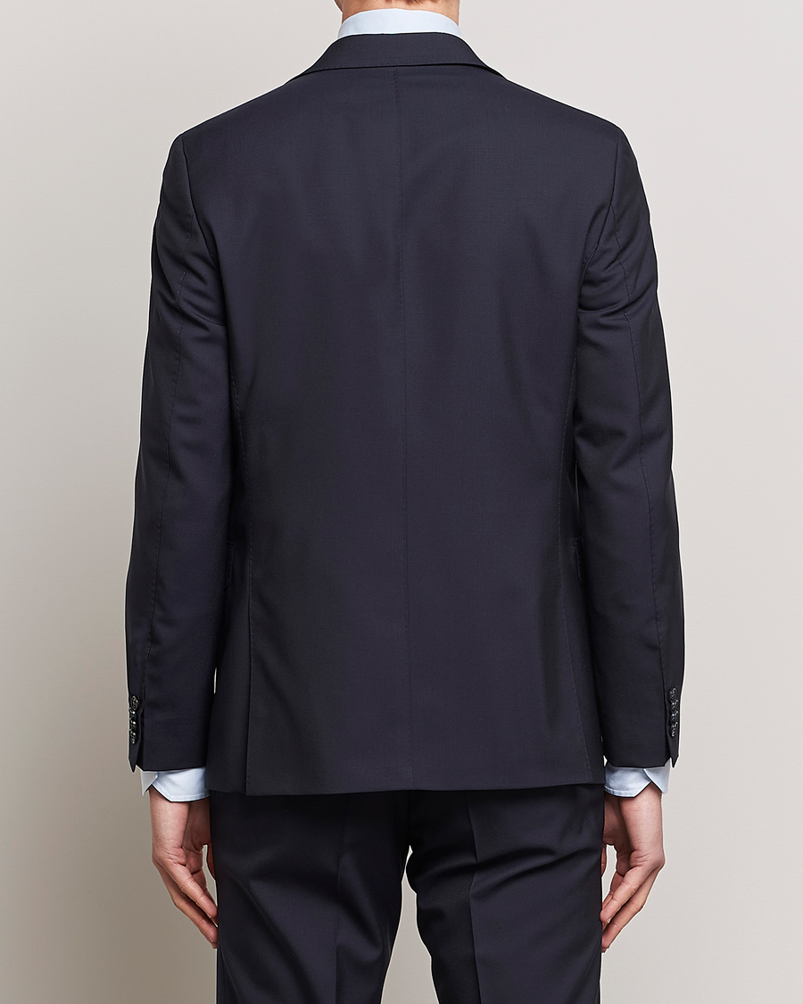 Men | Blazers | Oscar Jacobson | Falk Wool Blazer Navy