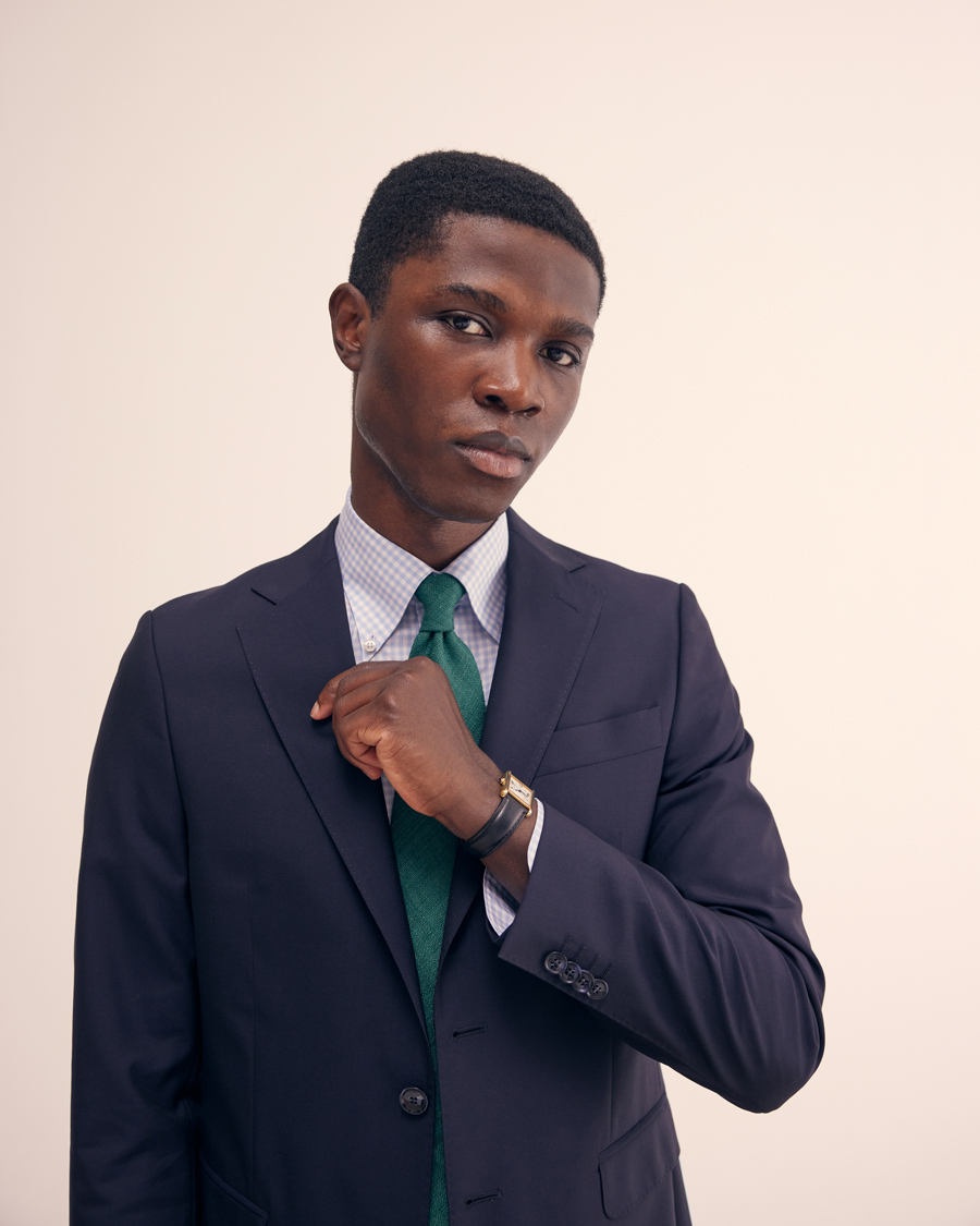 Men | Blazers | Oscar Jacobson | Falk Wool Blazer Navy