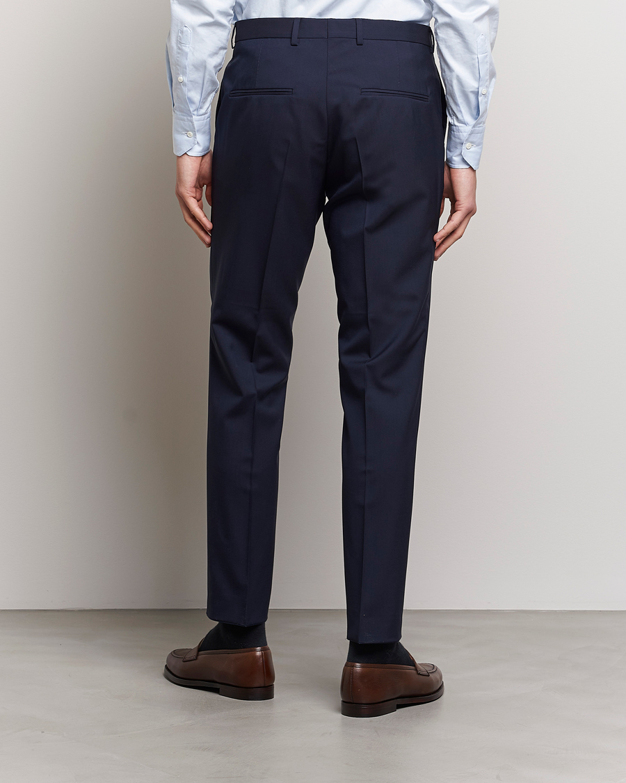 Men | Trousers | Oscar Jacobson | Denz Wool Trousers Blue