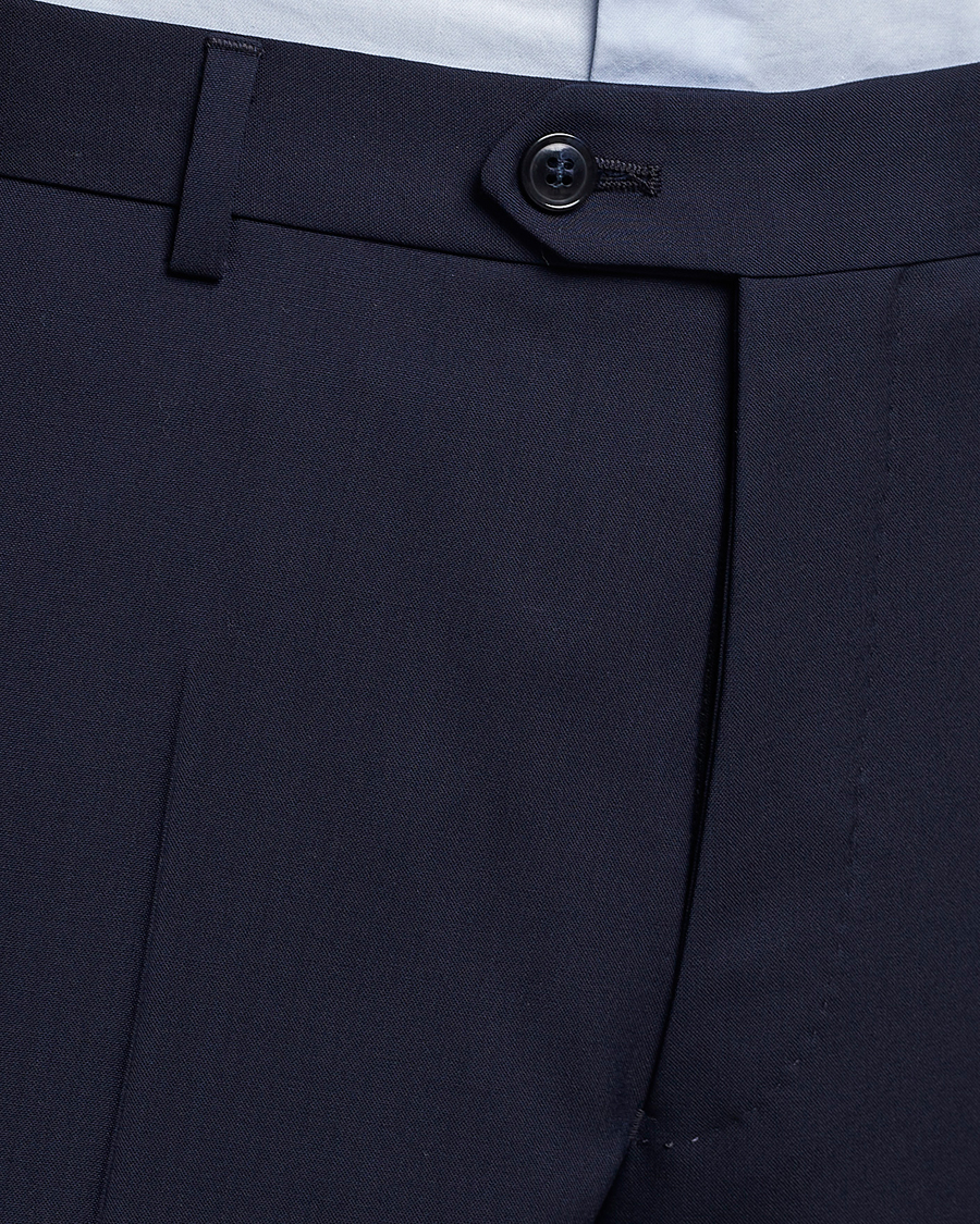 Men | Trousers | Oscar Jacobson | Denz Wool Trousers Blue