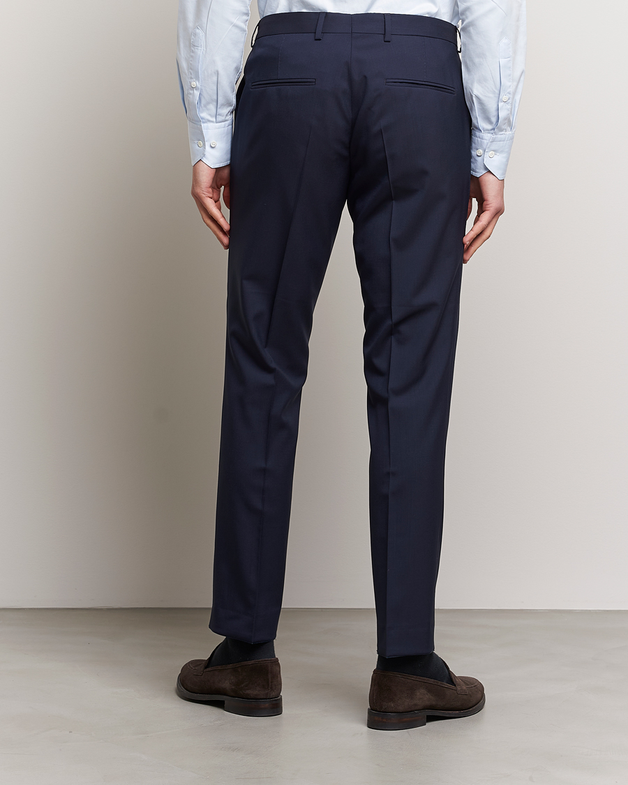 Men | Trousers | Oscar Jacobson | Diego Wool Trousers Blue