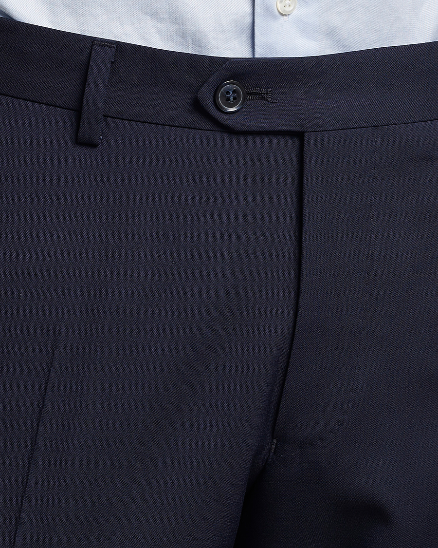 Men | Trousers | Oscar Jacobson | Diego Wool Trousers Blue