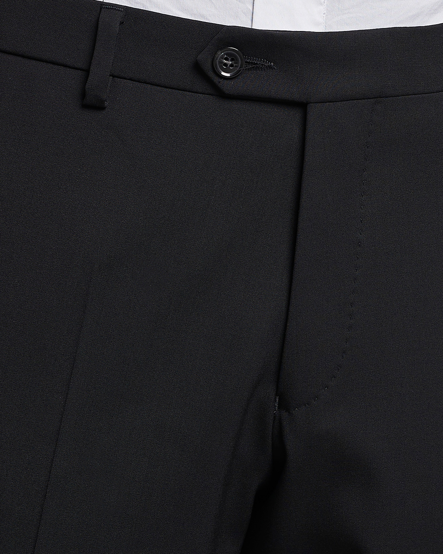 Men | Trousers | Oscar Jacobson | Diego Wool Trousers Black