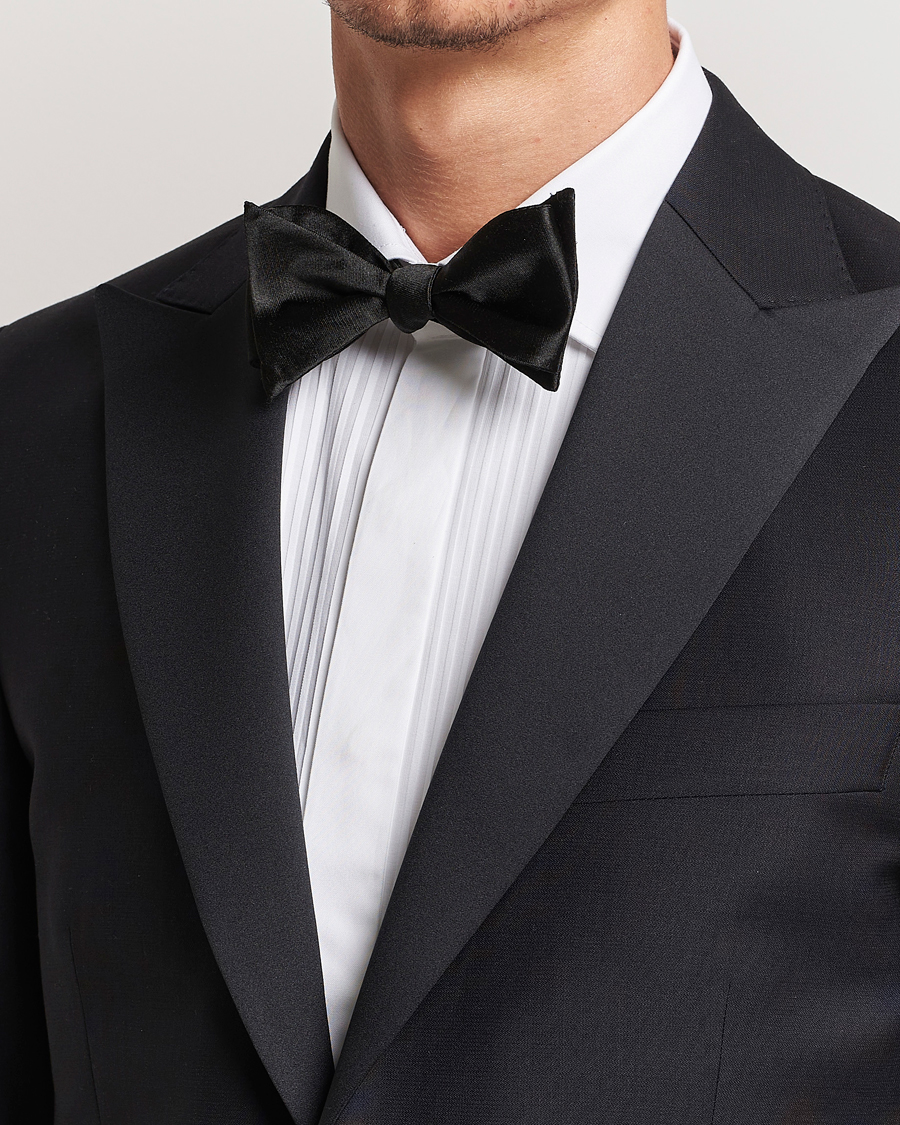 Men | Bow Ties | Oscar Jacobson | Bow Tie, Self Tie Black
