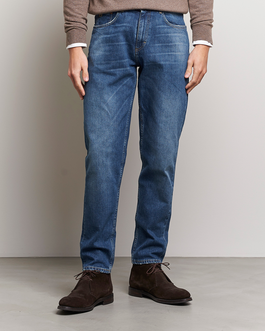 Men | Jeans | Oscar Jacobson | Karl Cotton Stretch Jeans Vintage Wash