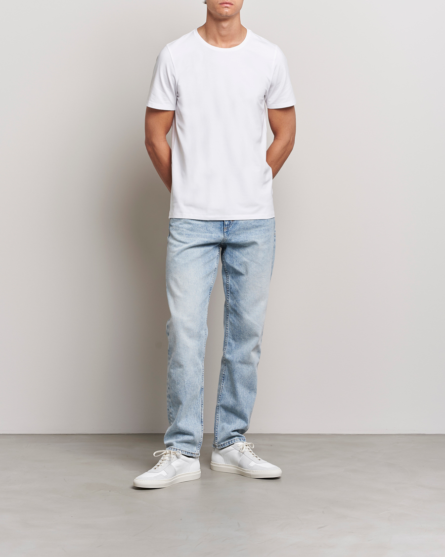 Men | T-Shirts | Oscar Jacobson | Kyran Cotton T-shirt S-S White