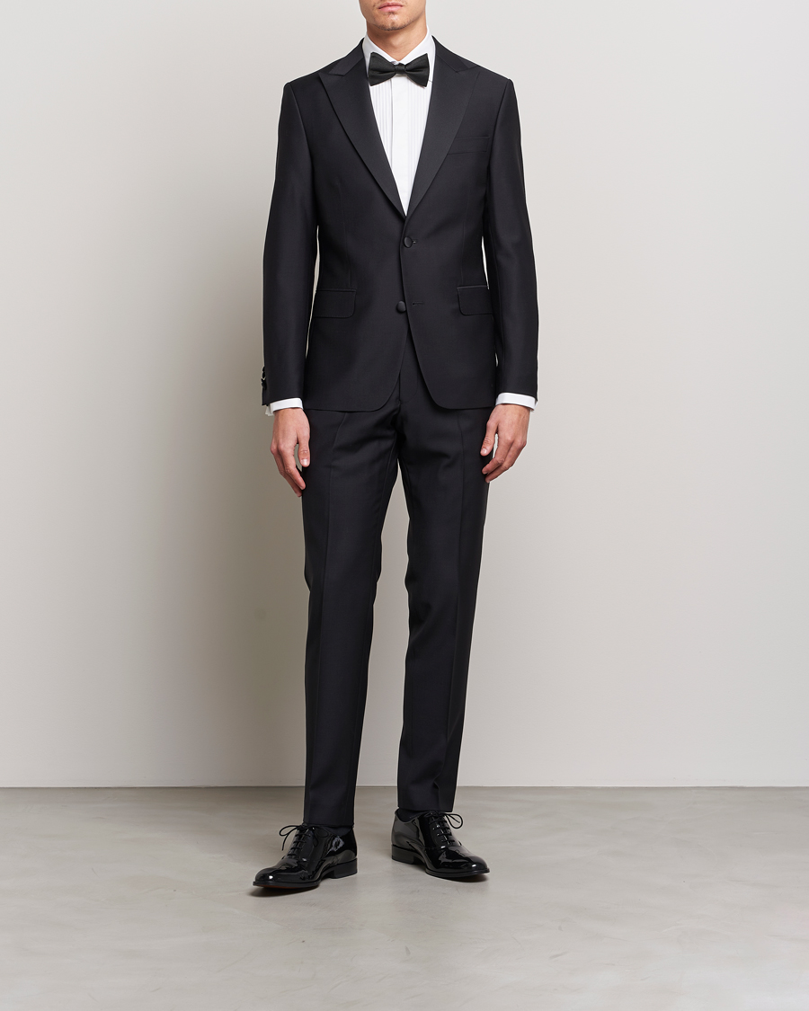 Men | Shirts | Oscar Jacobson | Slim Fit Cut Away Tuxedo Double Cuff White