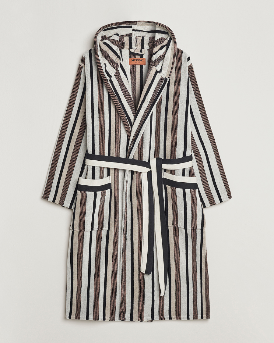 Men | Pyjamas & Robes | Missoni Home | Craig Bathrobe Grey/Black