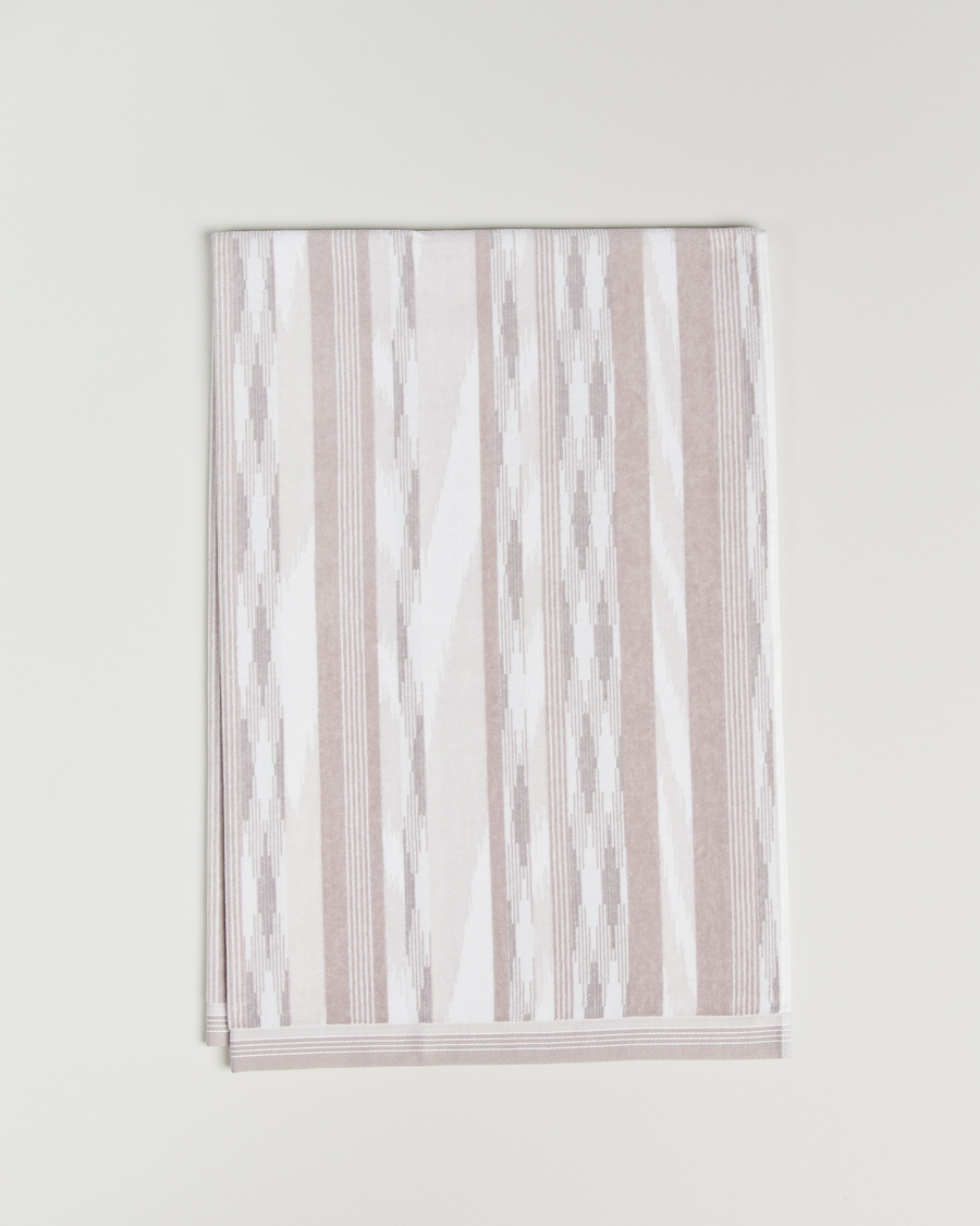 Men | Fabrics | Missoni Home | Clint Bath Sheet 100x150cm Beige/White
