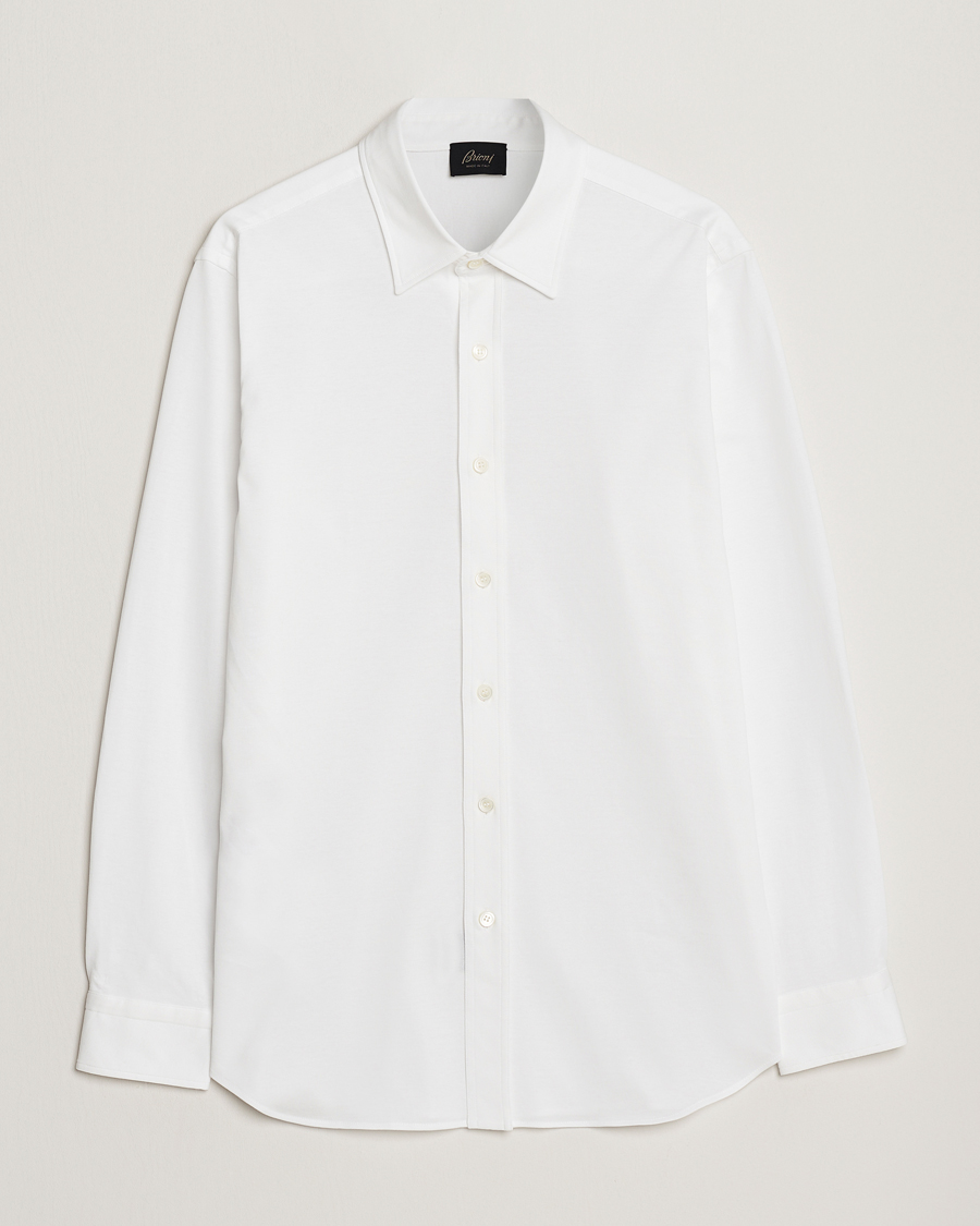 Men | Shirts | Brioni | Soft Cotton Jersey Shirt White