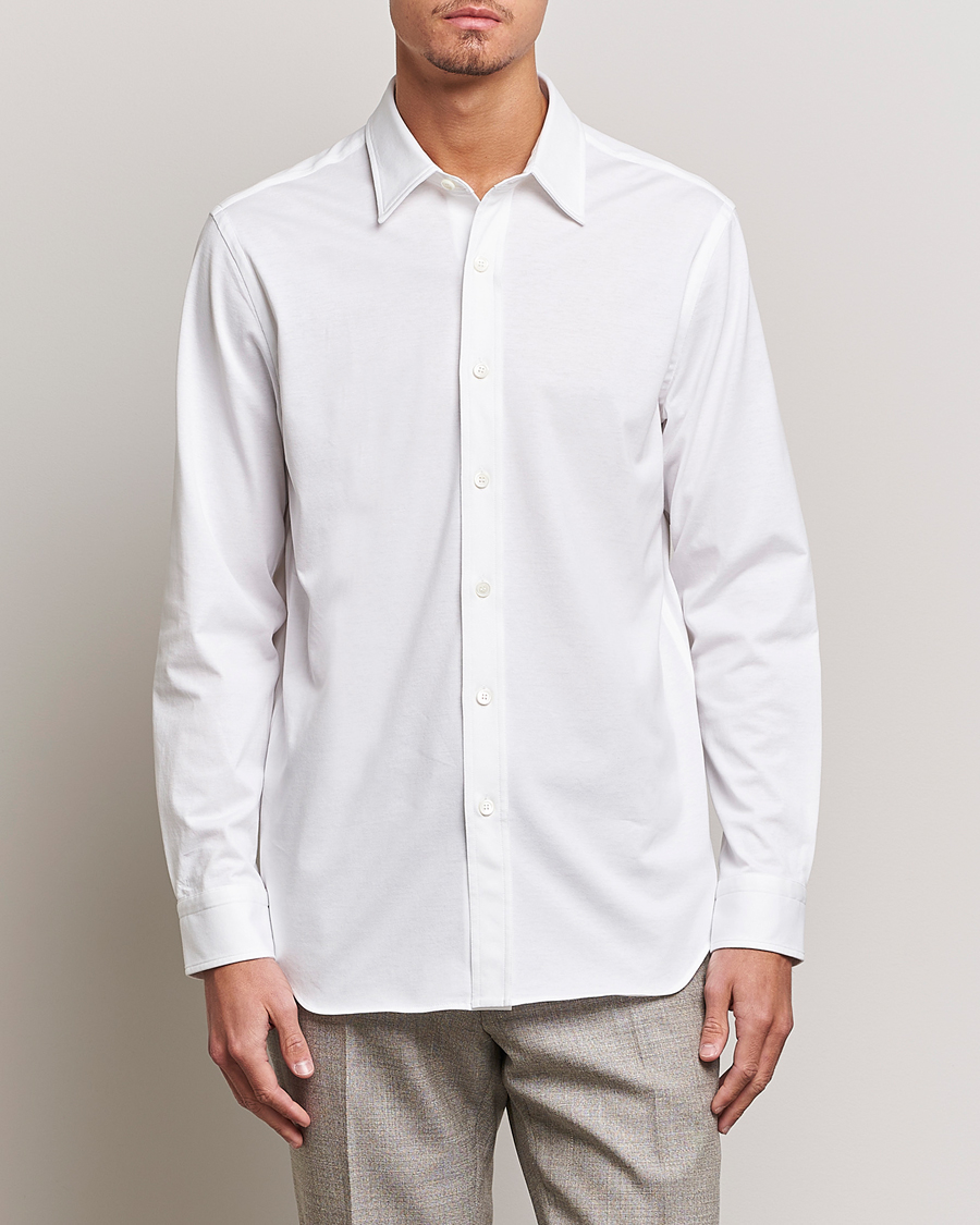 Men | Shirts | Brioni | Soft Cotton Jersey Shirt White
