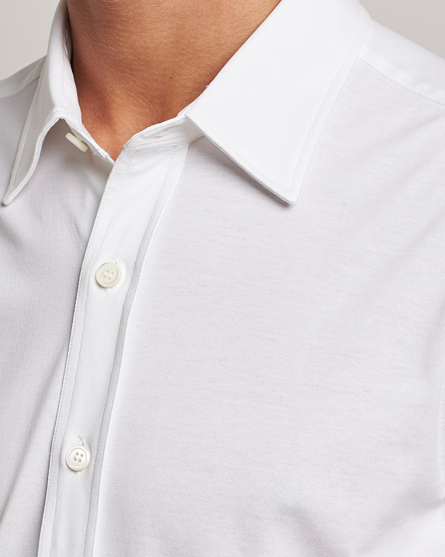 Men | Shirts | Brioni | Soft Cotton Jersey Shirt White