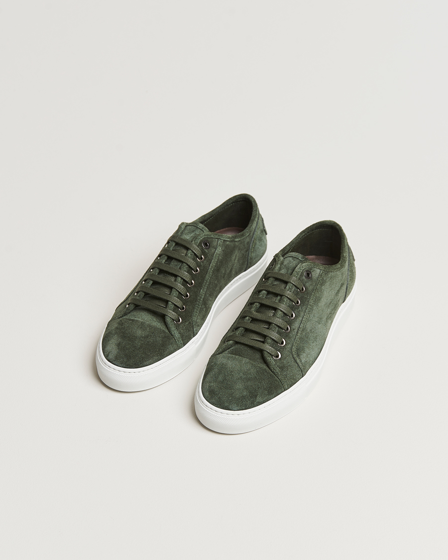 Men | Brioni Casetta Suede Sneakers Green | Brioni | Casetta Suede Sneakers Green
