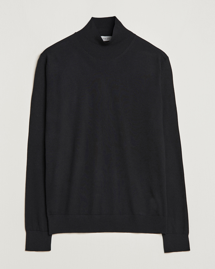 Men | Sweaters & Knitwear | Lanvin | Wool/Silk Rollneck Black
