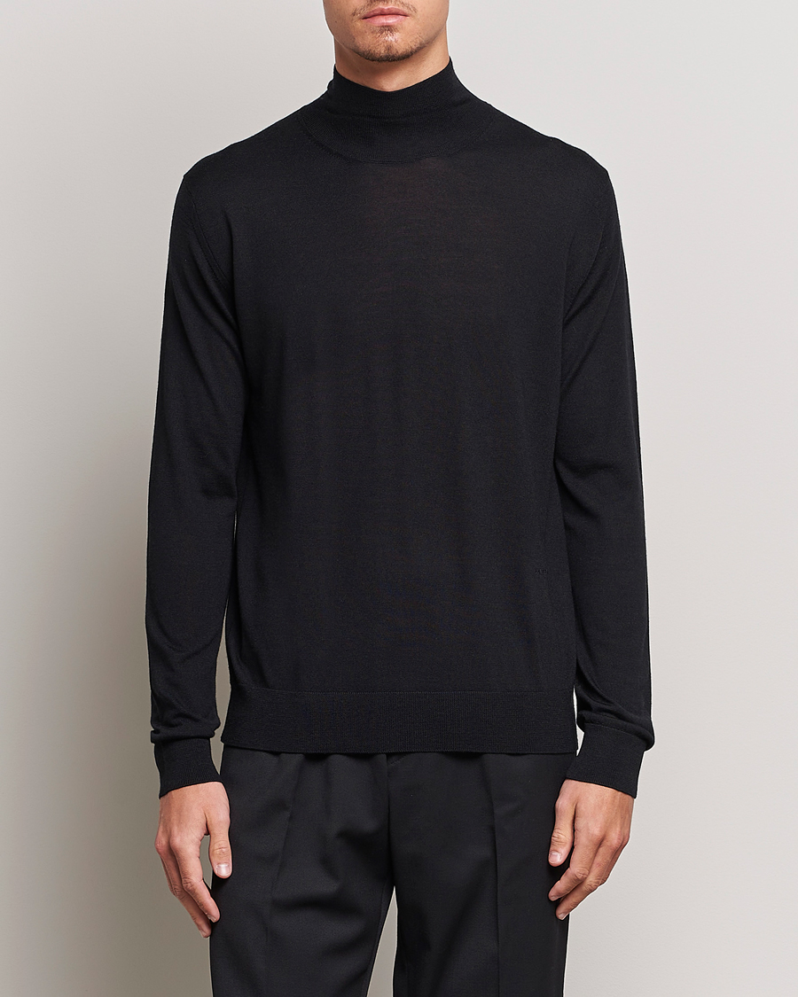 Men | Sweaters & Knitwear | Lanvin | Wool/Silk Rollneck Black
