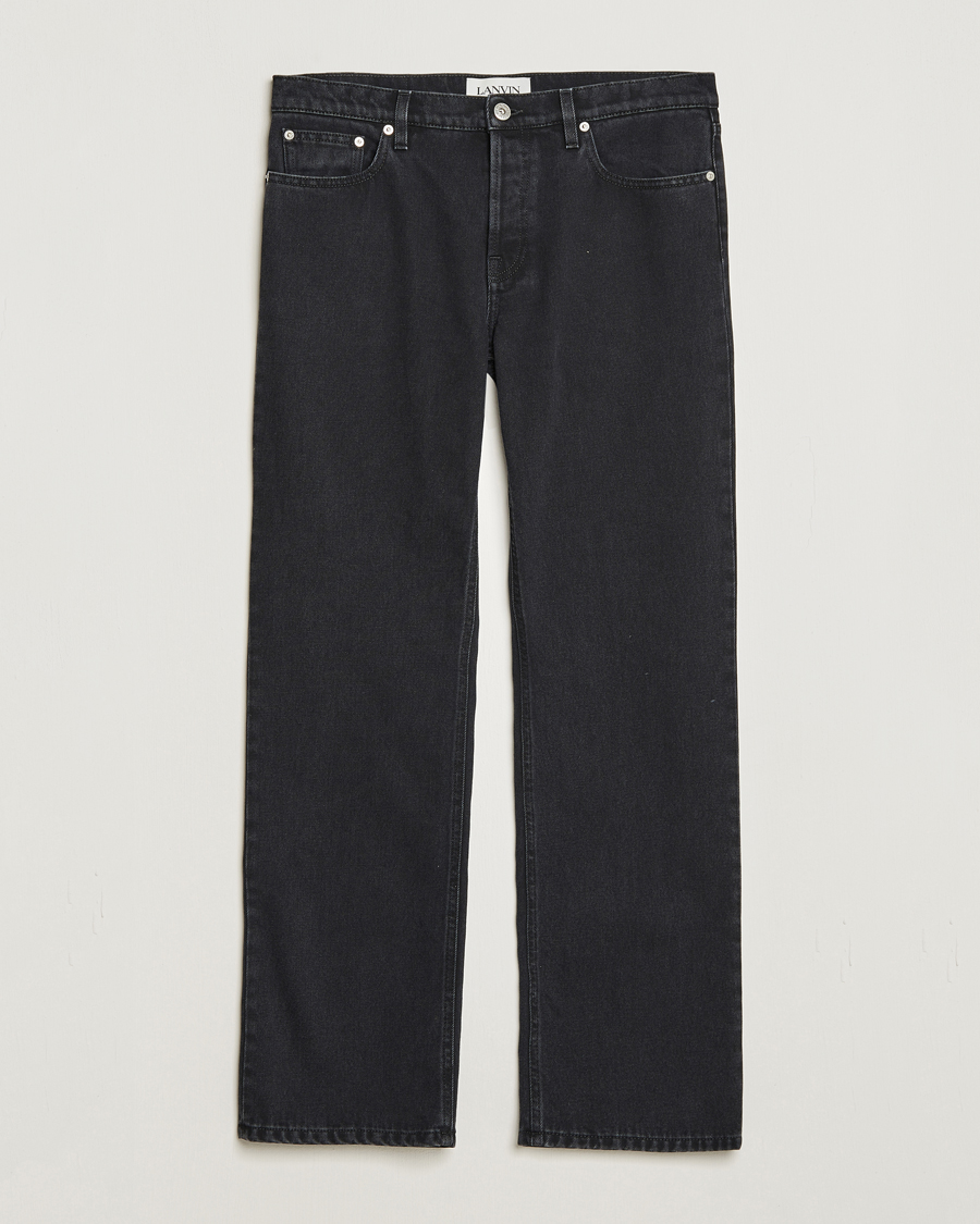 Men | Jeans | Lanvin | Tailored Denim Pants Black