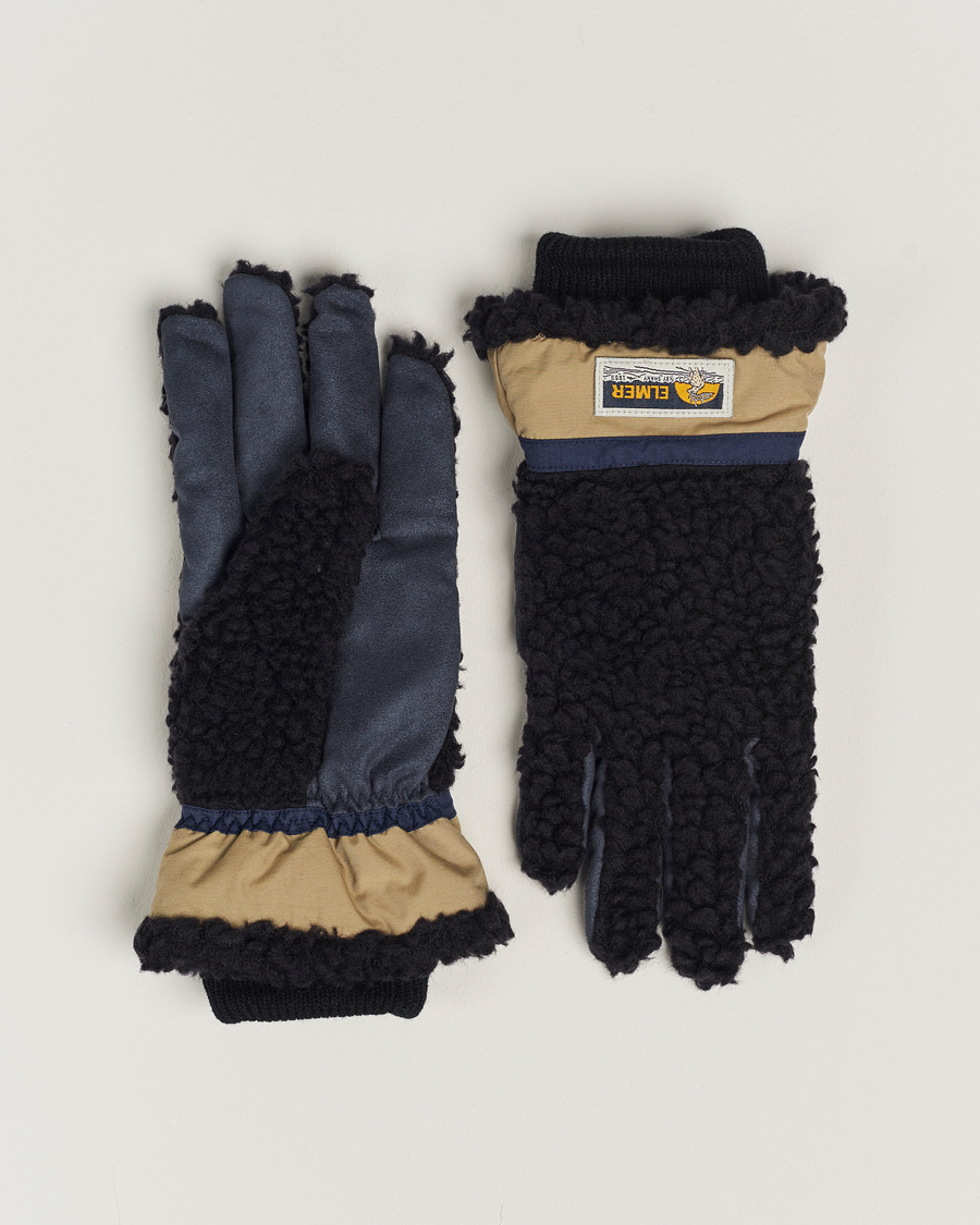 Men | Elmer by Swany Sota Wool Teddy Gloves Black | Elmer by Swany | Sota Wool Teddy Gloves Black