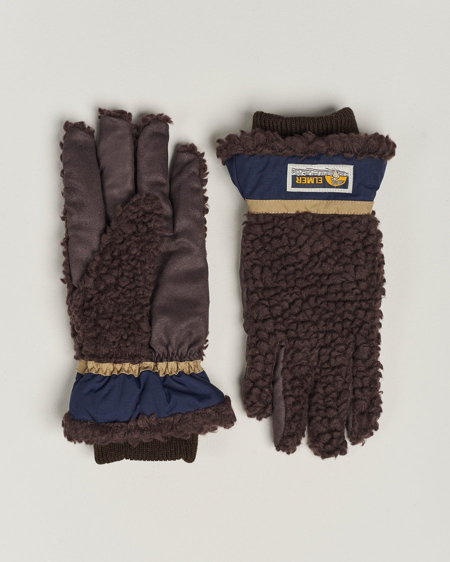 Men | Elmer by Swany Sota Wool Teddy Gloves Brown | Elmer by Swany | Sota Wool Teddy Gloves Brown