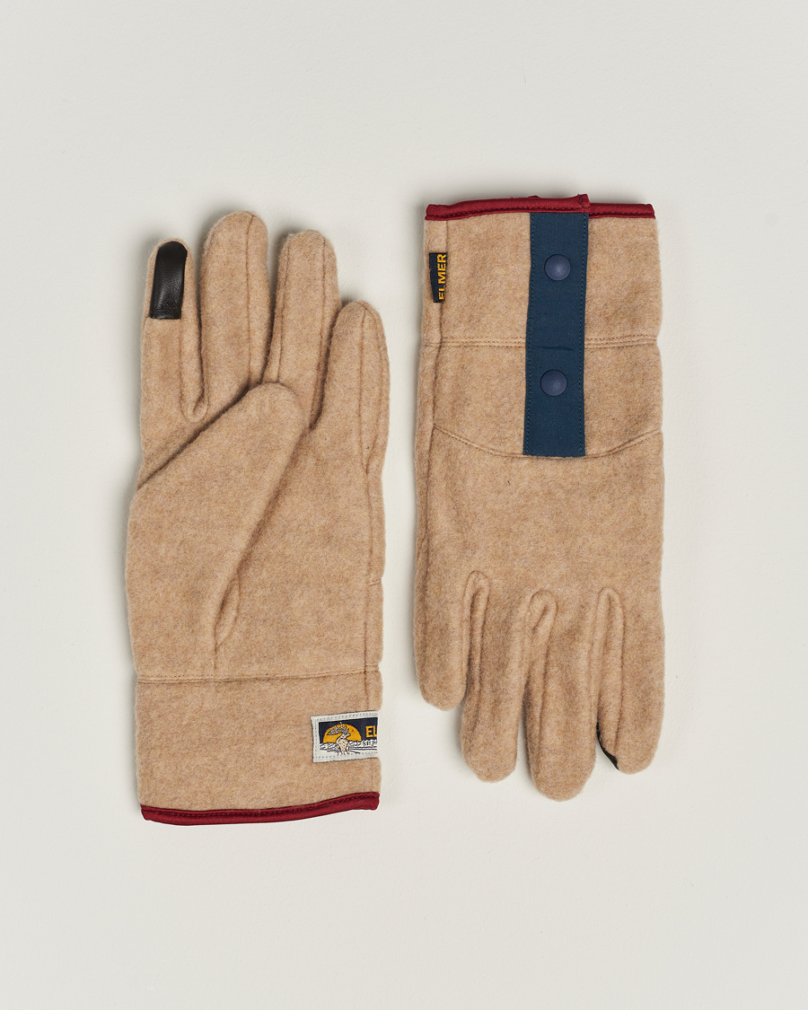 Men | Elmer by Swany Recycled Wool Fleece Gloves Camel | Elmer by Swany | Recycled Wool Fleece Gloves Camel