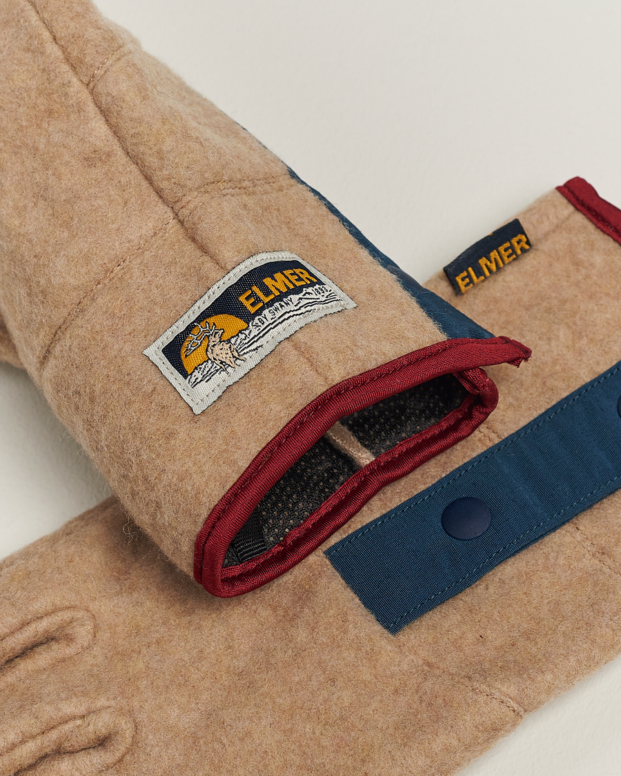 Men | Elmer by Swany Recycled Wool Fleece Gloves Camel | Elmer by Swany | Recycled Wool Fleece Gloves Camel