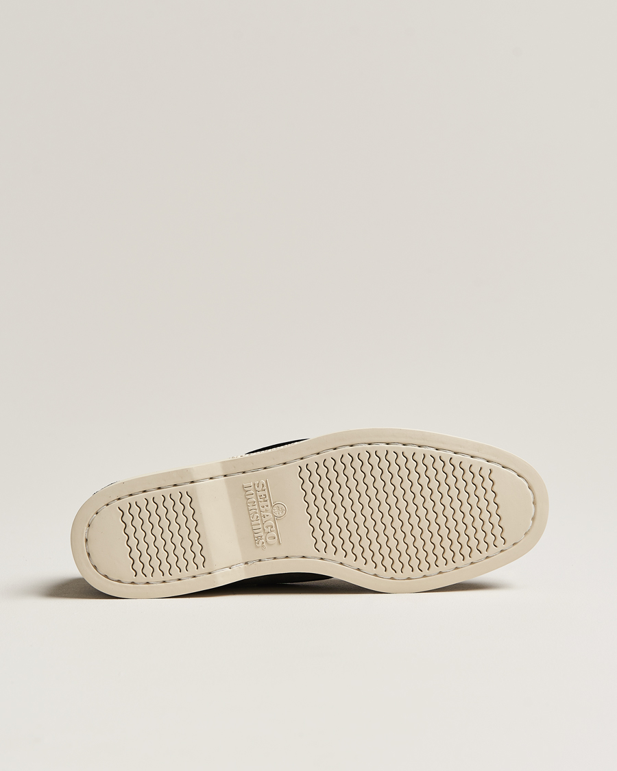 Men | Boat Shoes | Sebago | Docksides Suede Boat Shoe Black